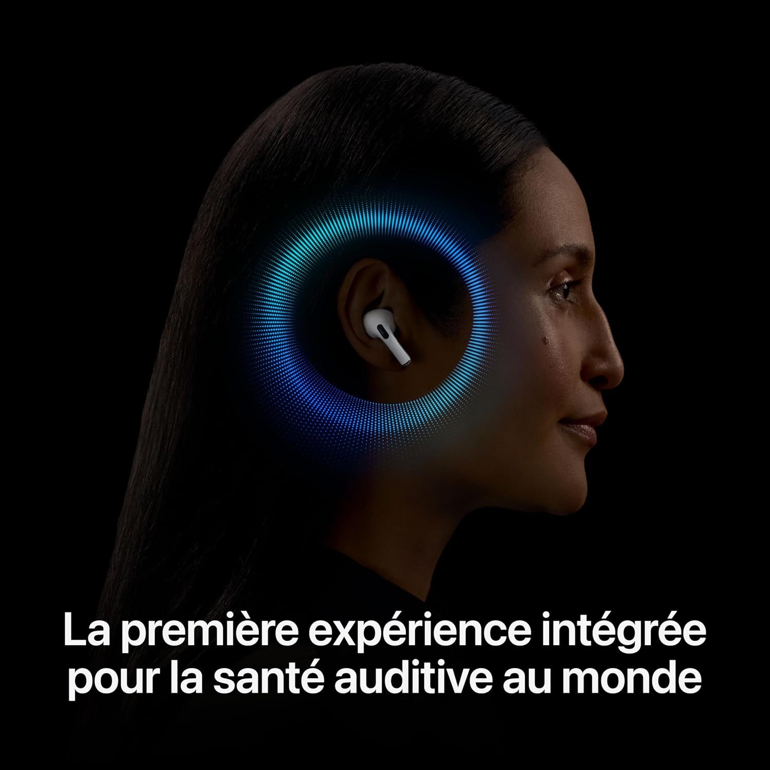 Airpods Pro 2 Écouteurs Sans Fil, Casques Et Écouteurs Bluetooth, Réduction Active Du Bruit, Appareil Auditif, Mode Transparence, Audio Spatial Personnalisé, Son Haute-Fidélité, Recharge USB-C