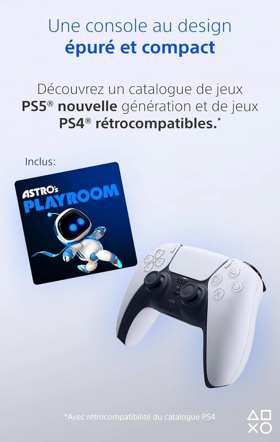 Sony, 5 Édition Numérique, PS5 Avec 1 Manette Sans Fil Dualsense, Couleur : Blanche