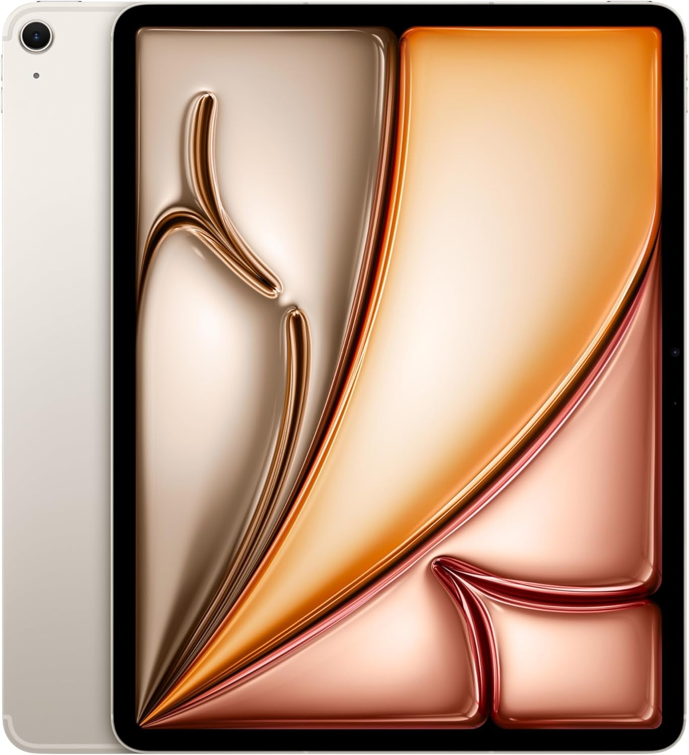 Ipad Air 13 Pouces Avec Puce M3 :  Intelligence, Écran Liquid Retina, 128 Go, Caméras Avant/Arrière 12 Mpx, Wi-Fi 6E Et Connectivité Cellulaire 5G, Touch ID – Lumière Stellaire