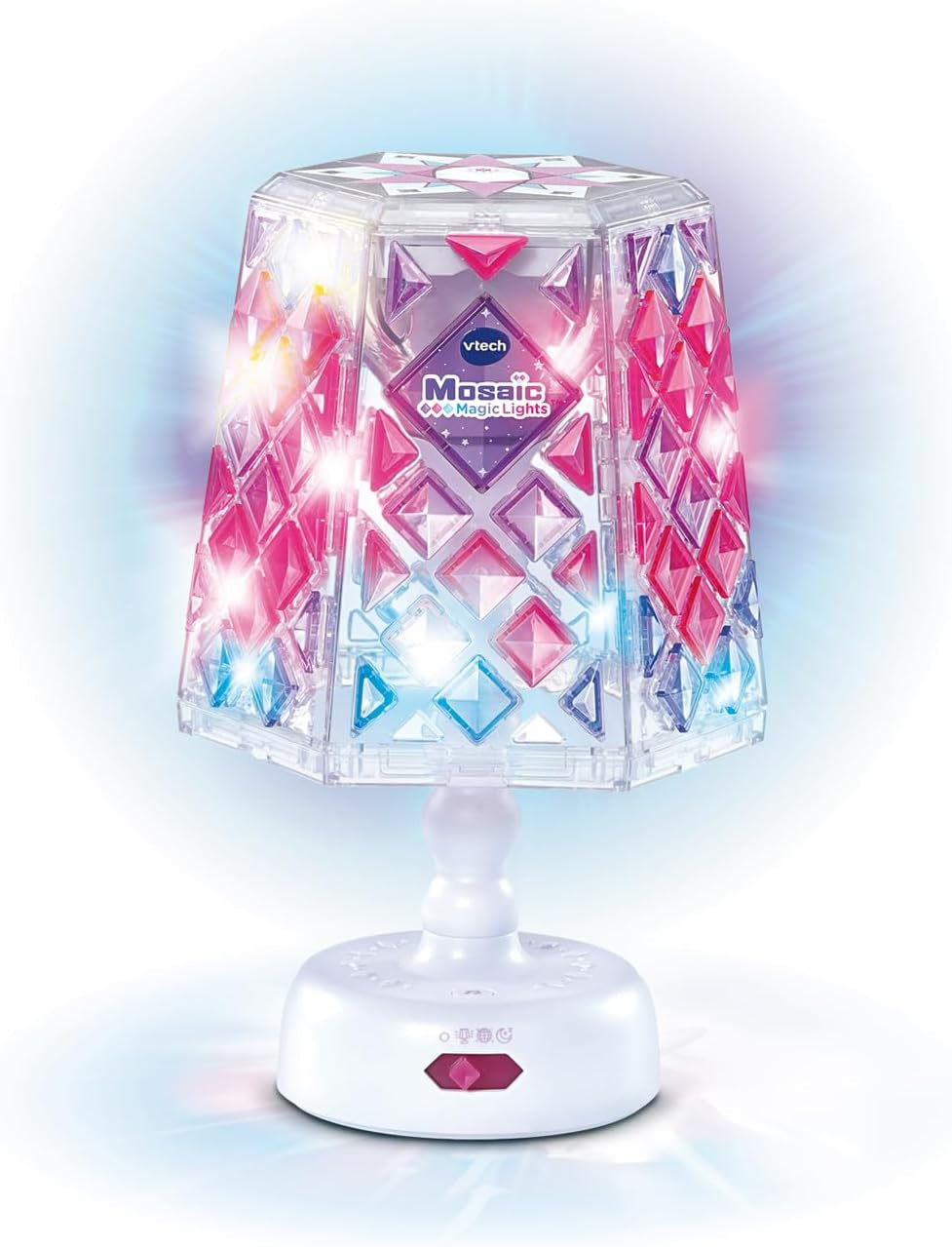 - Mosaïc Magic Lights Lampe - Kit Mosaïque Enfant - Lampe De Chambre Personnalisable Avec Effets Lumineux Et Musique - Jeu Créatif Et DIY - Cadeau Enfant Dès 5 Ans - Contenu En Français