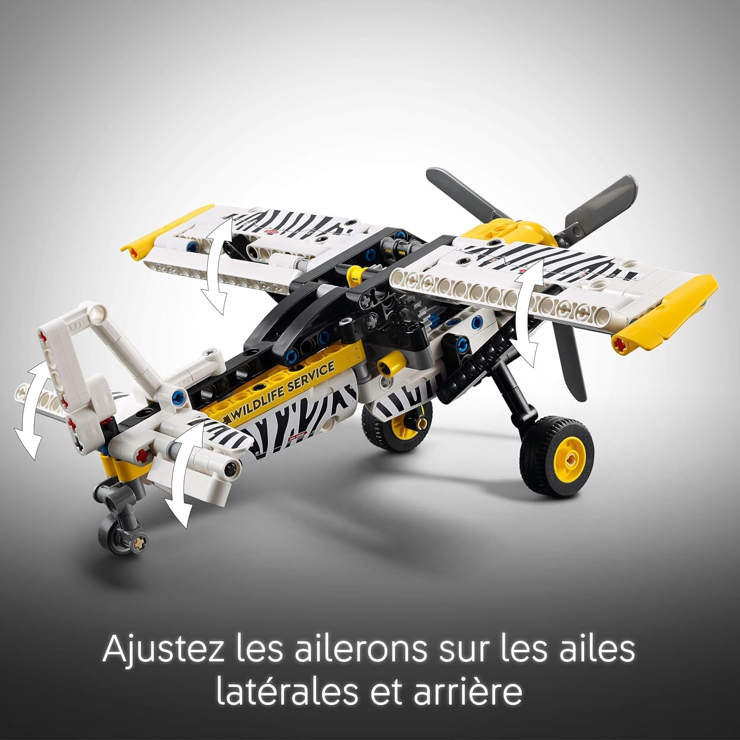 Technic L’Avion De Brousse - Jeu De Construction Pour Garçon Et Fille Dès 8 Ans - Maquette Avec Moteur 4 Cylindres À Pistons Et Hélice - Idée Cadeau Pour Enfants Passionnés De Mécanique 42198