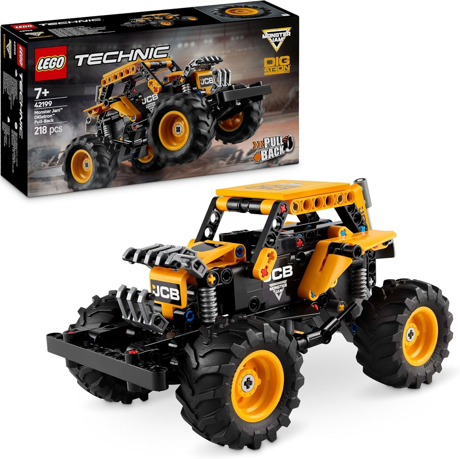 Technic Monster Jam Digatron À Rétrofriction - Maquette De Camion Pour Garçon Et Fille Dès 7 Ans - Jeu Créatif Pour Passionnés De Voitures - Idée Cadeau Pour Amateurs De Mécanique 42199